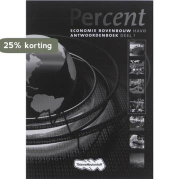 Percent Antwoordenboek 1 Economie bovenbouw havo, Verzenden, Zo goed als nieuw