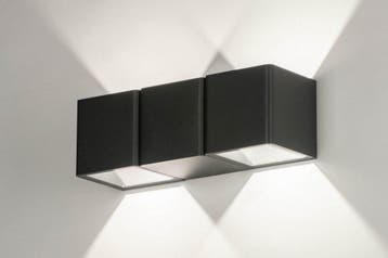 Rietveld Wandlampen - Zwart, Antraciet Donkergrijs - Metaal,, Verzenden, Nieuw