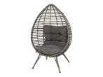 Lesli hangstoel loungestoel relaxstoel chill grijs, Nieuw, Overige materialen