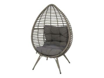 Lesli hangstoel loungestoel relaxstoel chill grijs, Nieuw, Overige materialen