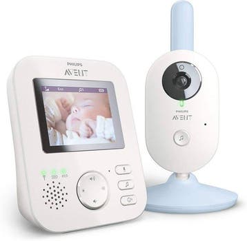 Philips Avent Geavanceerd Digitale Video Babyfoon - Blauw -, Verzenden, Zo goed als nieuw
