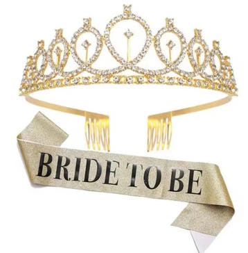 9 goudkleurige tatoeages Bride to Be en Team Bride, Verzenden, Nieuw, Versiering, Geboorte of Huwelijk