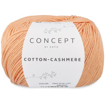 Katia Concept Cotton-Cashmere - 82 Lichtoranje - Garen, Ophalen of Verzenden, Nieuw