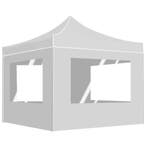 vidaXL Partytent inklapbaar met wanden 2x2 m aluminium wit, Verzenden, Nieuw, Partytent