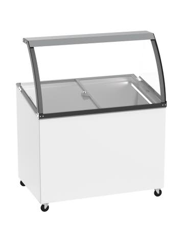 Schepijsvitrine - Glazen Deur - 5 Bakken - 300 Liter - Wit -, Zakelijke goederen, Horeca | Keukenapparatuur, Verzenden, Nieuw in verpakking