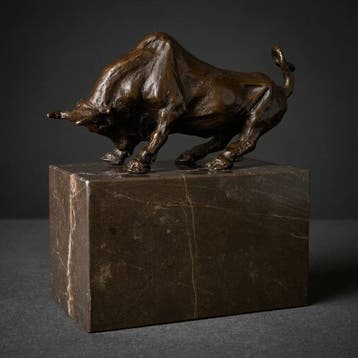 Beeld, Naar Carvin: Stier (Zonder Minimumprijs) - 15 cm -