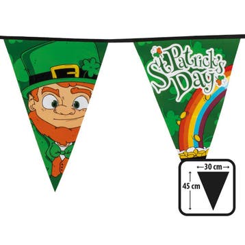 St. Patricks day vlaggenlijn groot, Verzenden, Nieuw, Feestartikel