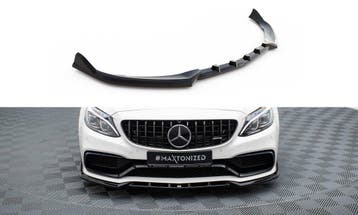Voorspoiler Mercedes C63 AMG W205 Maxton Glans Zwart, Ophalen of Verzenden, Nieuw