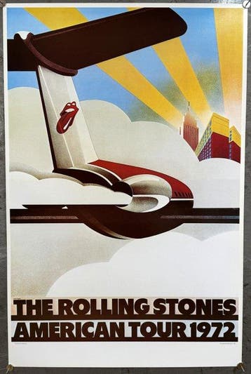 John Pasche - The Rolling Stones “American Tour 1972” |
