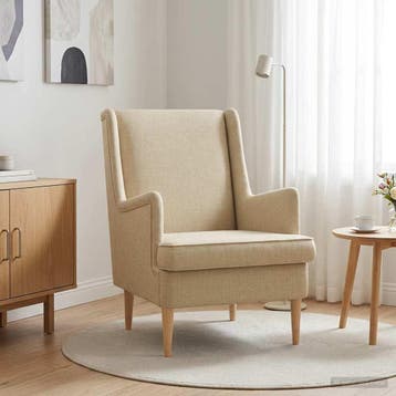 vidaXL Fauteuil Crèmekleurig Stof, Verzenden, Nieuw