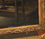 F.L. van Gulik (1841-1899) Stadsgezicht Rotterdam Hoofdpoort, Antiek en Kunst, Kunst | Schilderijen | Klassiek