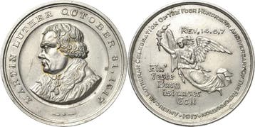 Zinnmedaille 1917 Reformation-ereignisse en Jubilaeen, Verzenden