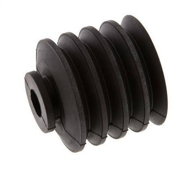 50 Mm Bellows Cr Zwarte Vacuüm Zuignap Slag 30 Mm, Verzenden, Nieuw