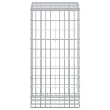vidaXL Gabion met 5 mm Draad en 5x10 cm Gaas 50x50x100 cm, Verzenden, Nieuw, IJzer