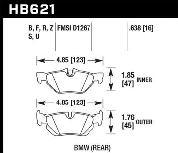 Hawk 08-11 BMW 128i / 10 BMW 323i / 07-11 BMW 328i / 07-11, Ophalen of Verzenden, Nieuw