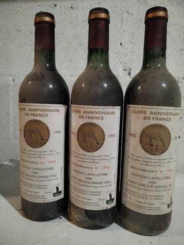 1989 Chateau Lapelletrie - Saint-Émilion Grand Cru - 3, Nieuw