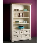 *WOONWINKEL* Tower Living Fleur Witte Boekenkast Landelijk, Verzenden, Nieuw