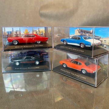 IXO 1:43 - Model coupé (4) - 1969 U.S Muscle Cars: Mercury,, Nieuw