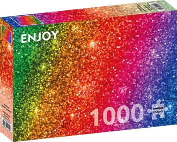 Rainbow Glitter Gradient Puzzel (1000 stukjes) | Enjoy, Verzenden, Nieuw