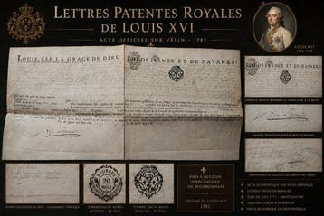 Sous le règne de Louis XVI (1774-1792) - Lettres patentes