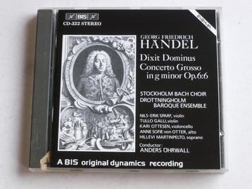 Handel - Dixit Dominus  Concerto Grosso / Anders Öhrwall, Ophalen of Verzenden, Zo goed als nieuw