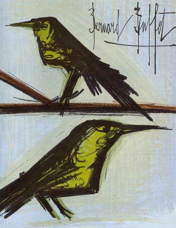 Bernard Buffet (1928-1999) - Les deux oiseaux