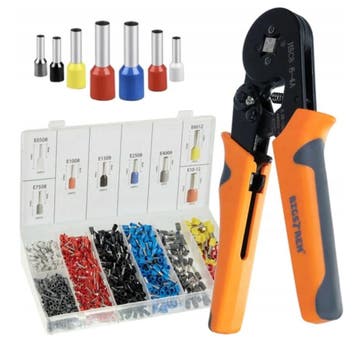 Krimptang + kabelschoentjes set - 1200 stuks, Ophalen of Verzenden, Nieuw