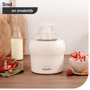 Magimix Le Glacier 1,5L - IJsmachine - Wit, Ophalen of Verzenden, Nieuw