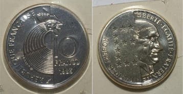 France Frankreich Km 958 10 Francs 1986 Typ Schuman, Verzenden