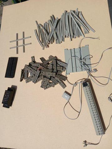 Lego Onderdelen - Train - Grijze sporen, Nieuw
