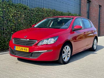 Peugeot 308 1.2VTI 2014 Rood, Voorwielaandrijving, Multifunctioneel stuurwiel, Stof, Gebruikt