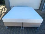 Boxspring 180x200 – compleet – nette staat, Gebruikt, Beige, Tweepersoons, 180 cm