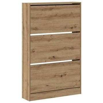 Schoenenkast Modern Eiken | Tweedekansje | OP=OP, Ophalen of Verzenden, Zo goed als nieuw, Modern
