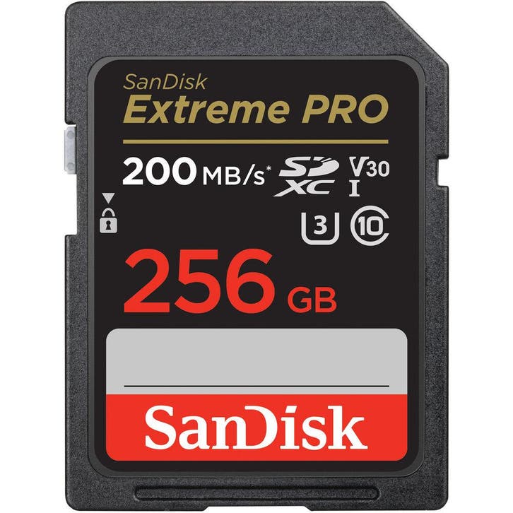 SanDisk Extreme Pro 256GB SDXC Memory Card 200MB, Audio, Tv en Foto, Fotografie | Geheugenkaarten, Overige typen, Nieuw, Ophalen of Verzenden