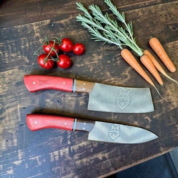 Keukenmes - Kitchen knife set - Handgemaakte