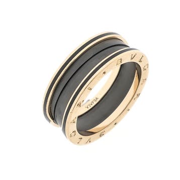 Rosé gouden ring;  BVLGARI, Gebruikt, 19 tot 20, Ophalen of Verzenden, Dame of Heer