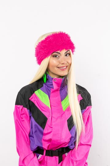 Ski Hoofdband Pluche Pink, Ophalen of Verzenden, Nieuw