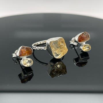 Zilver - 2-delige sieradenset - Natuurlijke