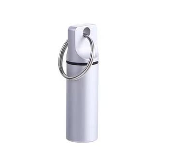Metalen Mini Pillenhouder – Waterdichte Sleutelhangerbox, Verzenden, Nieuw