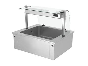 GGM Gastro | Inbouw ijsbak - 810mm - 2x GN 1/1 - 90L - met |, Verzenden, Nieuw in verpakking