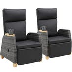 wicker fauteuil Pescara met aluminium frame, verstelbare rug, Tuin en Terras, Tuinsets en Loungesets, Verzenden, Nieuw