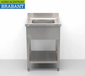 HCB RVS Spoeltafel spoelbak 60 x 60 cm Horeca, Ophalen of Verzenden, Nieuw in verpakking