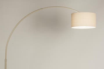 Rietveld Vloerlampen - Beige - Stof, Metaal, Marmer, Verzenden, Nieuw