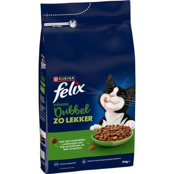 Felix Dubbel Zo Lekker - In home - Kip en kalkoen - 4 kg, Verzenden, Nieuw