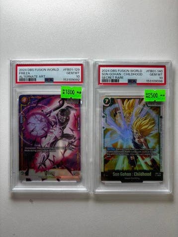 Bandai - 2 Graded card - Dragon Ball - Frieza, Son Gohan DBS, Nieuw