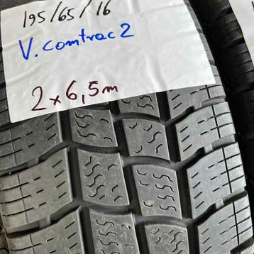 2 x Vredestein 195-65-16 C 4 Seizoenbanden 6,5mm, 16 inch, Ophalen of Verzenden, All Season, Band(en)