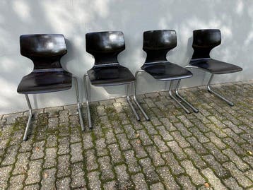 Flototto - Elmar Flototto - Stoel (4) - Cantileverstoel,, Antiek en Kunst