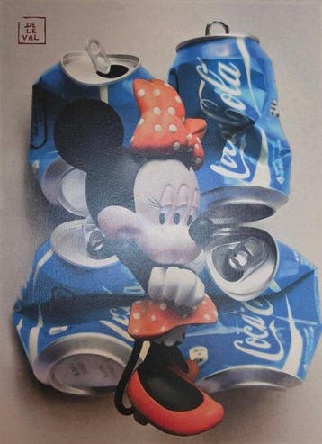 JEAN JACQUES DELEVAL (1945-2020) - Minnie and Blue Coca-Cola