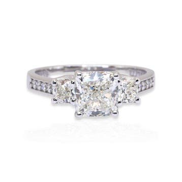Zonder minimumprijs - Ring - 18 karaat Witgoud - 2.21ct. tw., Nieuw