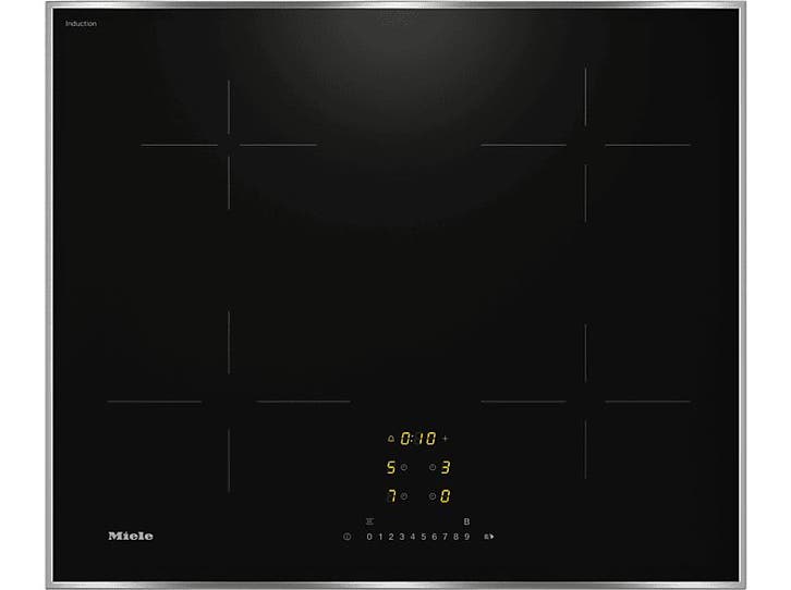 Miele - Inductie Kookplaat - Zilver, Witgoed en Apparatuur, Kookplaten, Inductie, Nieuw, 4 kookzones, Verzenden
